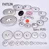 J-100Sets 16L-80L Aluminum Covered Cloth Fabric Buttons DIY Handmade Metal Bread Shape Round Fabric Accessories PUTG 1