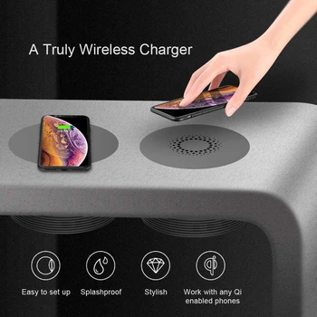 

Remote Truly Wireless Charger Pad for iPhone, iPhone Xs Max or Samsung Galaxy Note8/S9 and Other Qi-Enabled Device