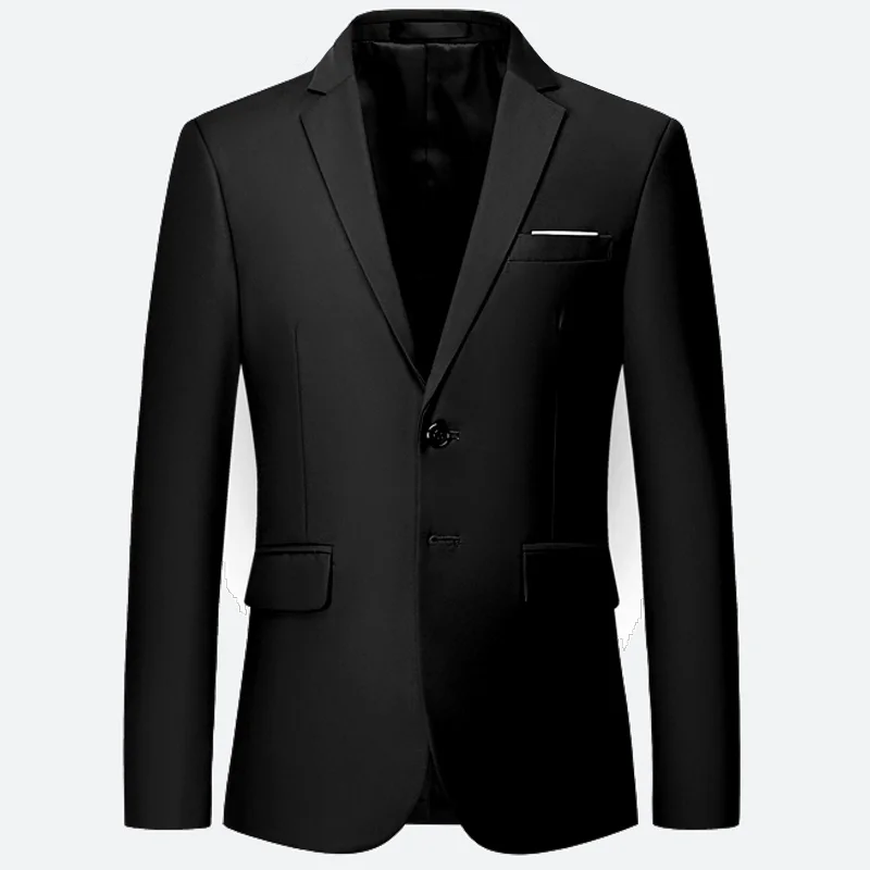 1- black Blazer Пиджак+ брюки+ жилет) роскошный классический мужской повседневный деловой костюм, Свадебный Выпускной мужской смокинг, тонкий мужской костюм, одежда для джентльмена - Цвет: 1- black Blazer