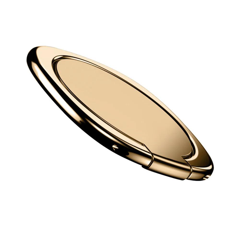 Gold B Универсальная ультра-тонкая подставка для телефона с кольцом на палец, Магнитная подставка для мобильного телефона в машину, вращающаяся подставка для мобильного Tablet360-degree - Цвет: Gold B