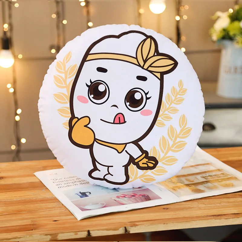 Креативный мультфильм милый рисовый шар мягкие животные плюшевые игрушки игрушечная печать офисная Подушка для сна подарок подруге