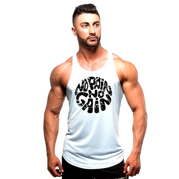 Brand Bodybuilding Stringer Tank Tops Mens Sportwear Vest Fitness Men gyms Clothing sleeveless shirts Muscle singlets 6
