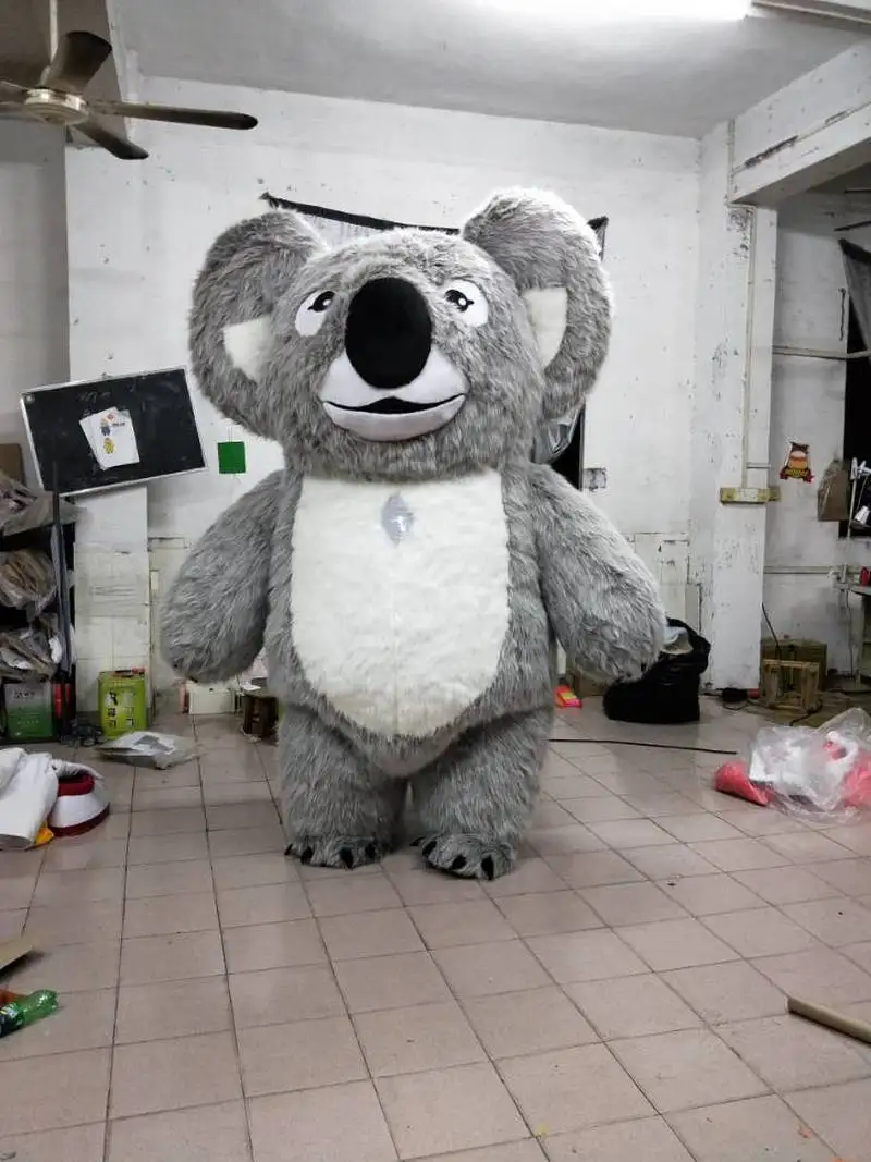 Милый надувной костюм коала для Хэллоуина, костюм талисмана, рекламная акция, маскарадный костюм для вечеринки, костюм животного для взрослых, 2 м/2,5 м