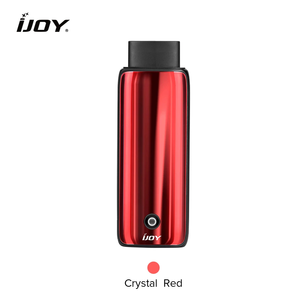 Crystal Red Новейший Ijoy комплект Neptune 650 мАч аккумулятор 1,8 мл pod картридж vape ручка Максимальная мощность 12 Вт электронная сигарета 1,2 Ом катушка испаритель - Цвет: Crystal Red