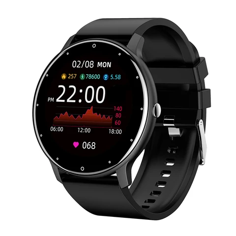 Smart Watch Women Full Touch Heart Rate Fitness Tracker Bracelet Round Sports Ladies Smartwatch Watch Men For Android IOS