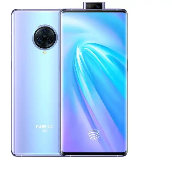 В, Vivo Nex 3, 5G, мобильный телефон, 12 Гб ОЗУ, 256 Гб ПЗУ, Android 9,0, Snapdragon 855, 6,89 дюймов, Super Amoled, 64.0MP, 44 Вт, зарядное устройство - Цвет: 12G 256G Blue