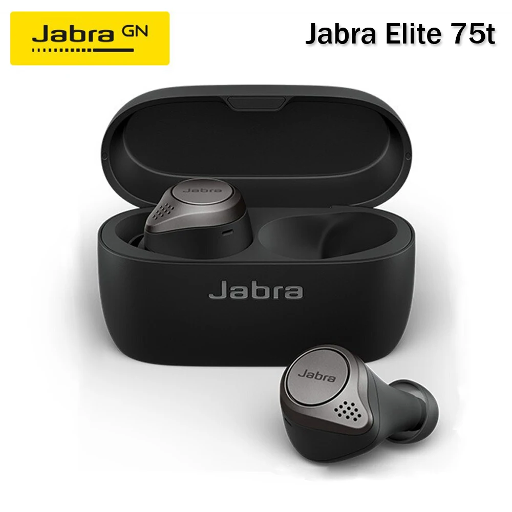 Беспроводная Bluetooth-гарнитура Jabra Elite 75t водонепроницаемые спортивные