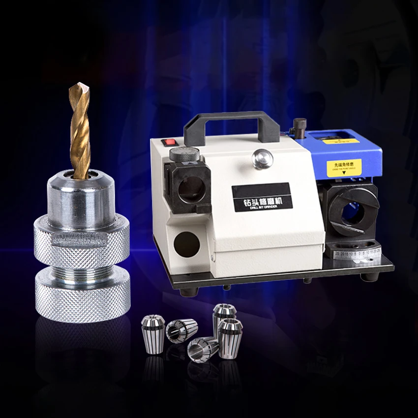 

160W 3-13mm Drill Bits Sharpener Grinder 95 To 135 Degree Angle Drill Bits Sharpening Machine CBN SDC Blades 11pcs Er20 Collets