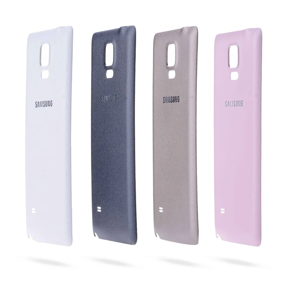 Задняя крышка батарейного отсека для samsung Galaxy Note 4 Nota 4 N910F N910V N910C N910I задняя крышка корпуса батарейного отсека Запасные части