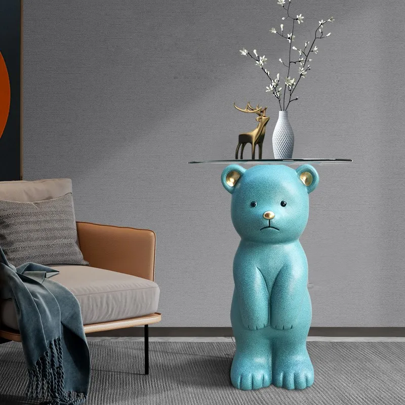 

Home Decor Resin Statue Creative Modern Nordichome Decoration Accessories Living Room Floor Shelf Ornament Bear Large Sculpture