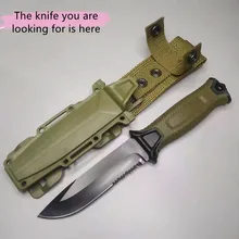 

Traditional Military Straight Knife Jungle Hunting Knife Adventure Challenge Wilderness Self-Defense Survival Tool With Scabbard