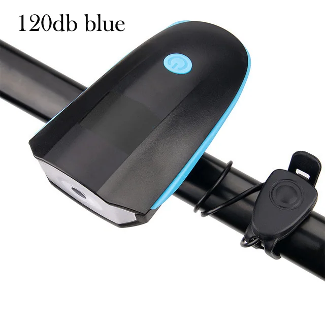120db blue Высокое качество велосипеда светильник с рупорной головкой светильник светодиодный Перезаряжаемые и встроенный Батарея Мощность Дисплей Анти-кражи велосипед задний фонарь - Цвет: 120db blue