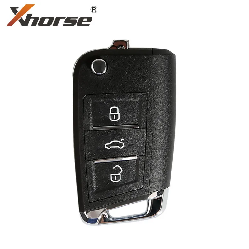Умный Бесконтактный дистанционный ключ Xhorse для VW MQB XSMQB1EN 3 кнопки VVDI2 VVDI Key Tool 10