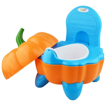 

Cute Pumpkin Toddler Training Plastic Baby Folding Portable Chair Toilet Seat Cartoon Potty