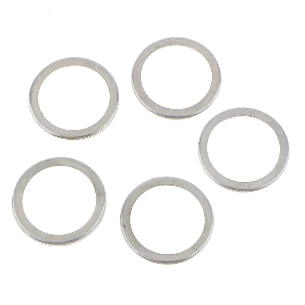 10PCS M20 Aluminum Oil Crush Washers/Drain Plug Gaskets Compatible with Subaru 11126- AA000, Silver