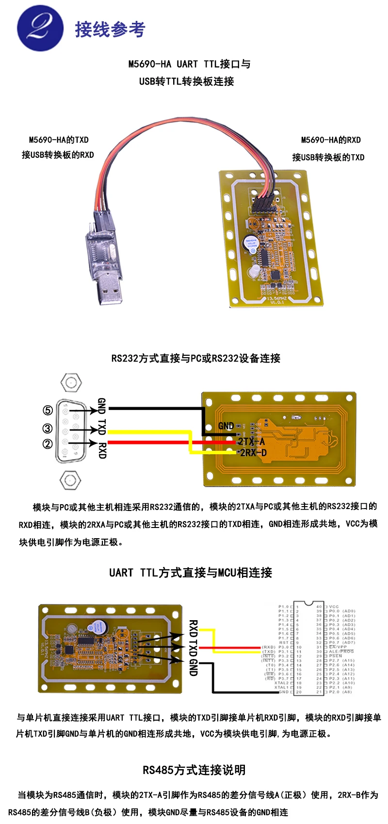 IC модуль считывания карт RFID высоко частотный считыватель 13,56 МГц бесконтактные RS232RS485