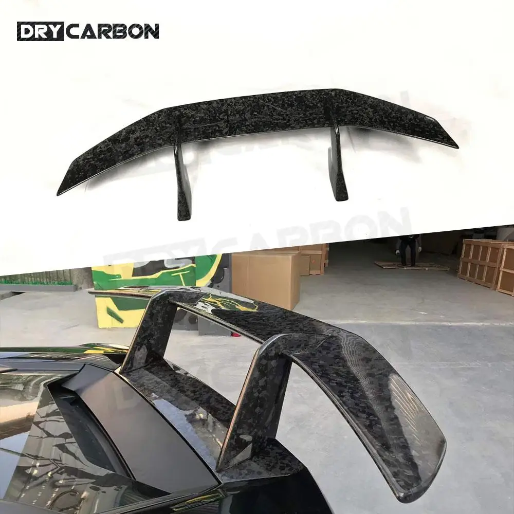 

P Style Dry Carbon Fiber Rear Trunk Duck Spoiler Wing For Lamborghini Huracan LP580 LP610 Forged Carbon Rear Spoiler Wing