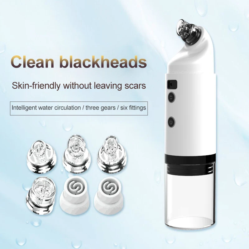 US $24.96 USB Charging Blackhead Remover Small Bubble Cleaner Water Cycle Vacuum Moisturizing Acne Removal Shrink Pore Clean Facial Care