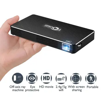 

No head Mini Projector Wifi HD 1080P Video Projector bluetooth Auto Keystone For Home Video Accessories