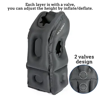 

New Inflatable Travel Neck Pillow TPU Air Bolster Frontal Comfortable Sleep Plane Car Soft Cushion Trip Folding Blow Portable Pi