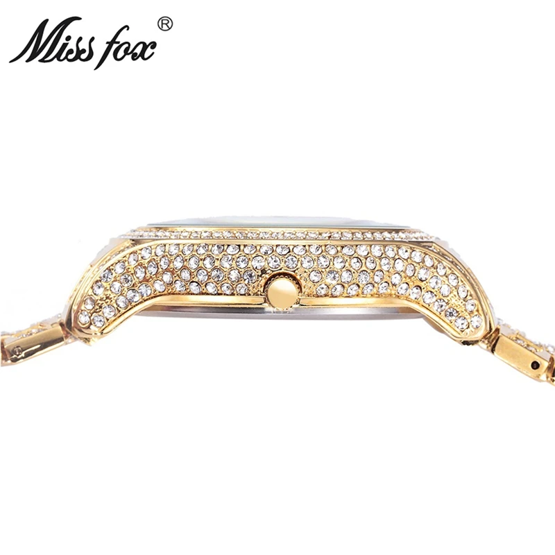 MISSFOX элегантные роскошные часы для женщин модные серебряные часы Леопард большой циферблат женские часы Reloj Mujer Montre Femme