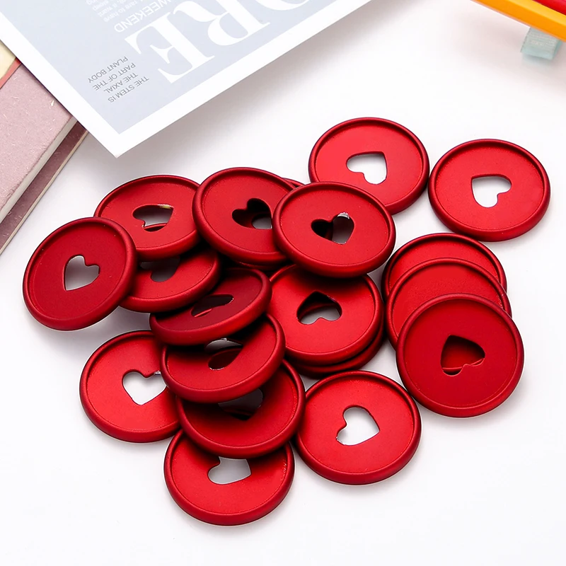 Cuaderno con hebilla de plástico para encuadernación de seta de 35MM, anillo de carpeta, carpeta estilo Agenda, disco plegable de 360 grados, color rojo mate, material escolar