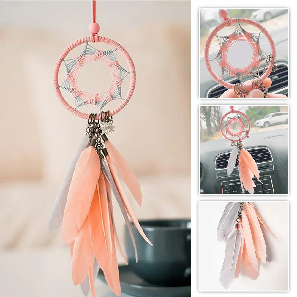 Перо украшение автомобиля педант украшение зеркало Висячие комнаты стены 38 см