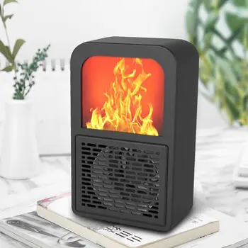 

Portable 3D Flame Heater Space Home Mini Electric Heaters Heated Room Heaters Fan Small Heating Stove Radiator Machine
