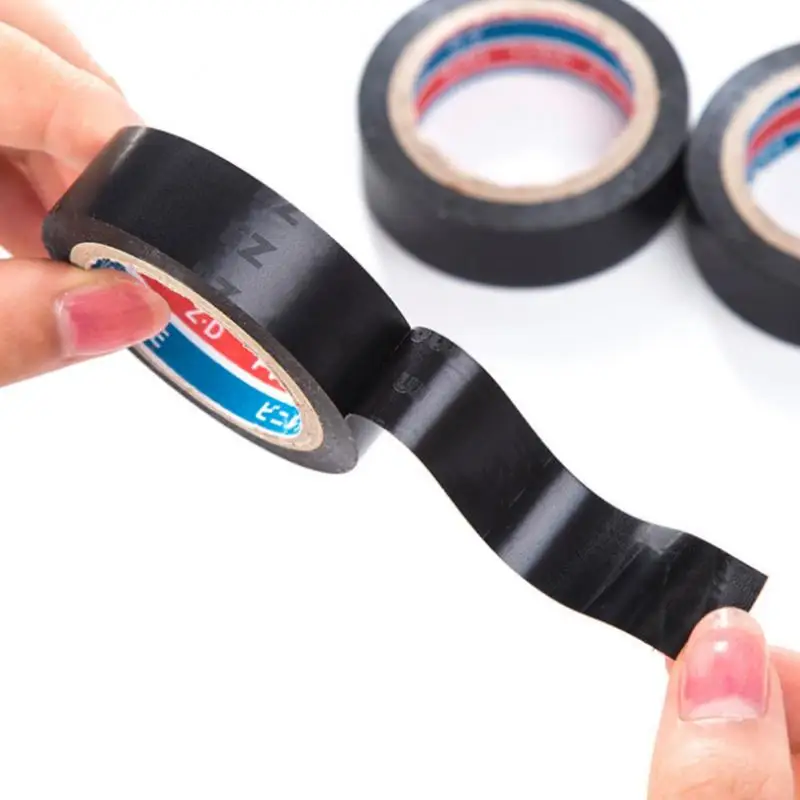 

6M Black Flame Retardant Electrical Tape Insulating Tape PVC Waterproof Stop Leak Seal Repair Self-adhesive Tape Pipe Tape