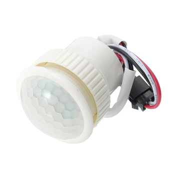 

CLAITE 220V PIR Infrared Human Body Induction Motion Sensor Detector Strip Switch Control for LED Ceiling Lamp Automatically