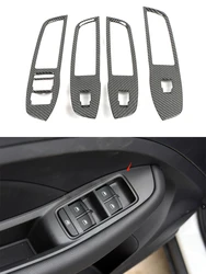 Couvercle de bouton de fenêtre intérieur pour MG Zs Suv 2018 2019, accessoire de voiture en carbone chromé ABS 
