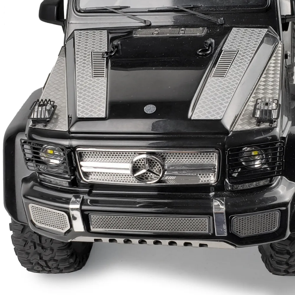 AXSPEED Metall Motor Abdeckung Haube Anti-Skateboard Dekoration für 1/10 RC Crawler Auto TRX6 TRX-6 6X6 Upgrade Teile – Detail 6