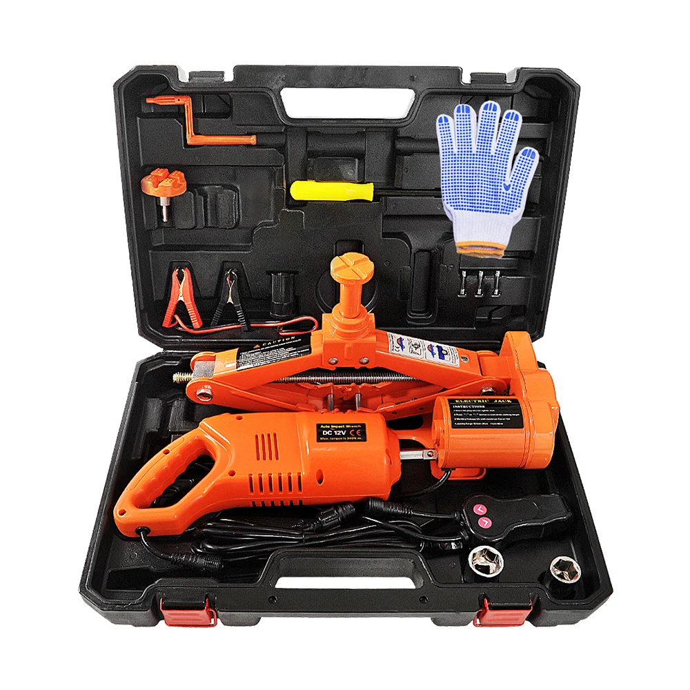 NthPower 12V 5Ton New Electric Car Jack kit Electric Impact Wrench with