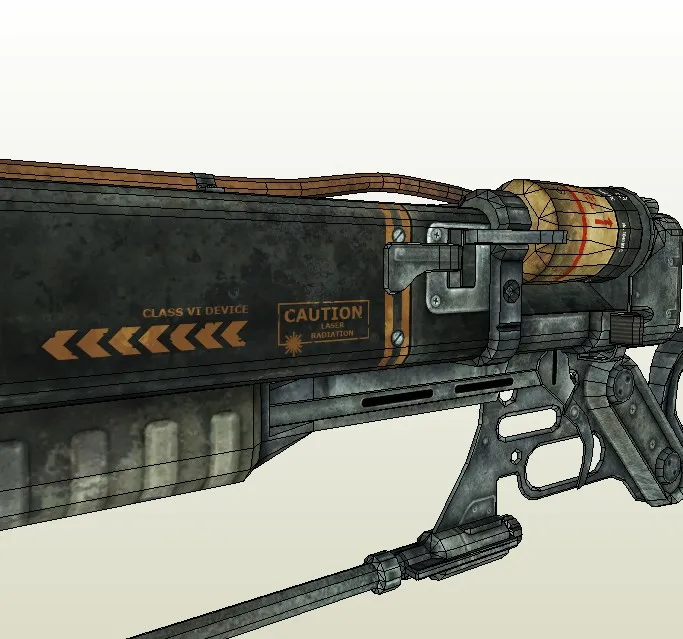 Бумага Fallout Лазерная винтовка модель оружия игрушки ручной работы 3D DIY Материал руководство вечерние шоу реквизит Tide коллекция детский подарок 2173