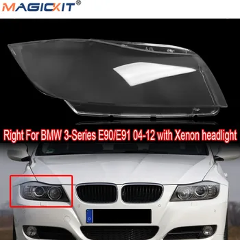 

MagicKit Right Front Headlight Headlamp Lens Plastic Cover Fit For BMW 3 E90 / E91 Xenon