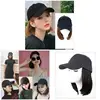 Baseball Hat with Short Hair Wigs Bob Hair Synthetic Hat for Women Summer Short Straight Hair Heat Resistant Fiber 2023 New 4