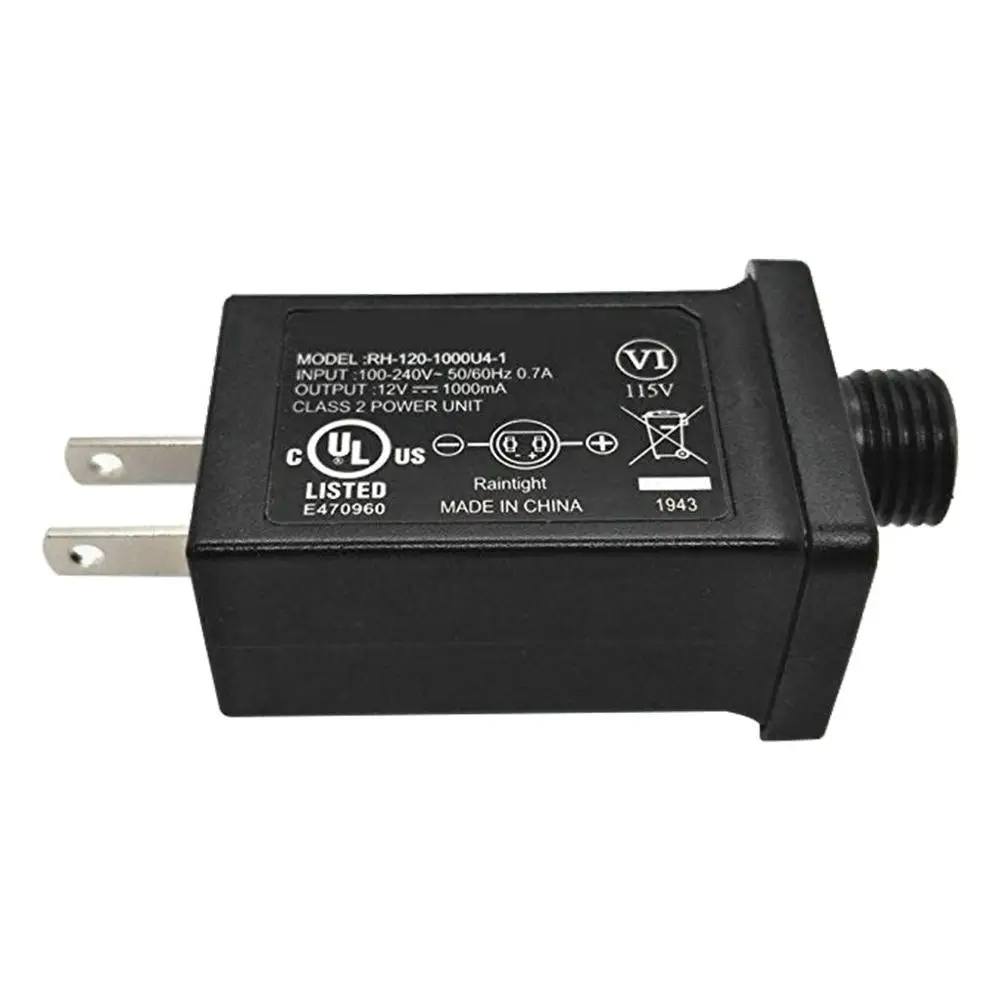 100g светодиодный сменный трансформатор 12V 1A класс 2 источник питания, светодиодный сменный трансформатор для струнный светильник, Надувное устройство#5