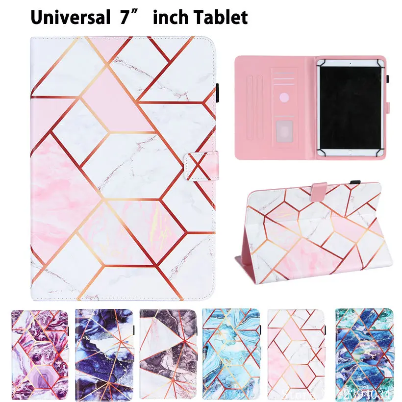 Custodia Universale Per Tablet Da 7 Pollici Per Samsung Galaxy Tab A 7.0 T280 Cover Per Samsung Tab 3 Lite 7.0 T110 Funda Marmo Modello Shell