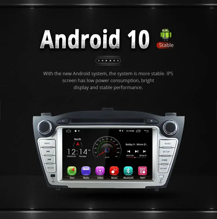 LJDA Android 10 автомобильный dvd-плеер для hyundai Tucson/IX35 2011 2012 2013 2 Din автомагнитола gps навигация стерео Мультимедиа wifi RDS