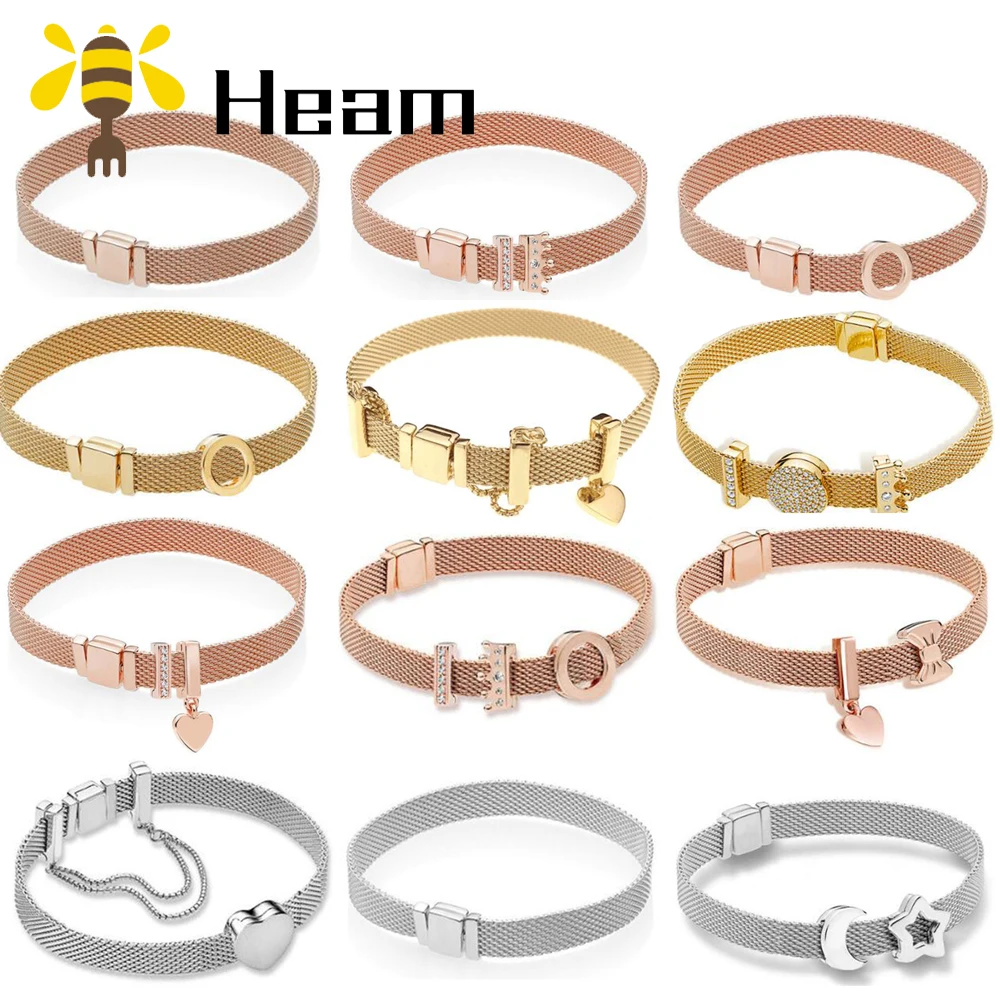 Heam, высокое качество, новинка,, Стерлинговое Серебро 925 пробы, pan, очаровательный браслет для женщин, модный, классический, темперамент, ювелирные изделия, вечерние, подарок