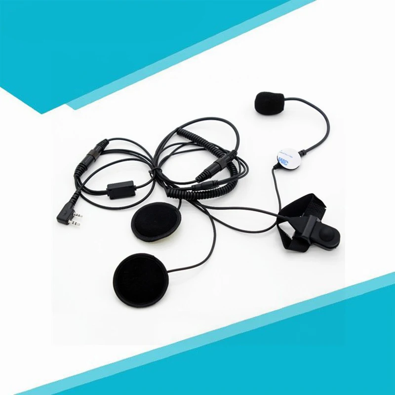 Мотоцикл открытый шлем гарнитура Наушники Kenwood двухстороннее радио BaoFeng UV-5R UV-82 GT-3 TG-UV2 PX-777 TH-UV3R