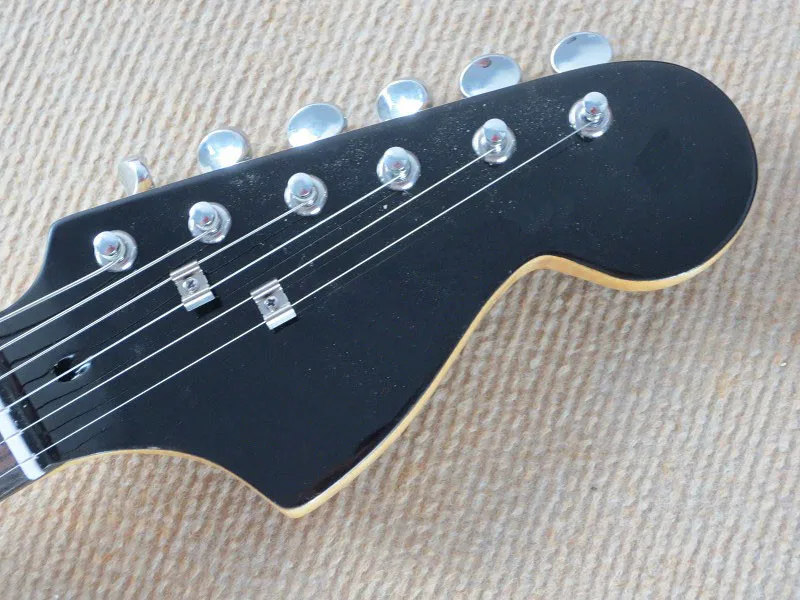Высокое качество Custom Shop черная Ja-guar электрогитара@ 9