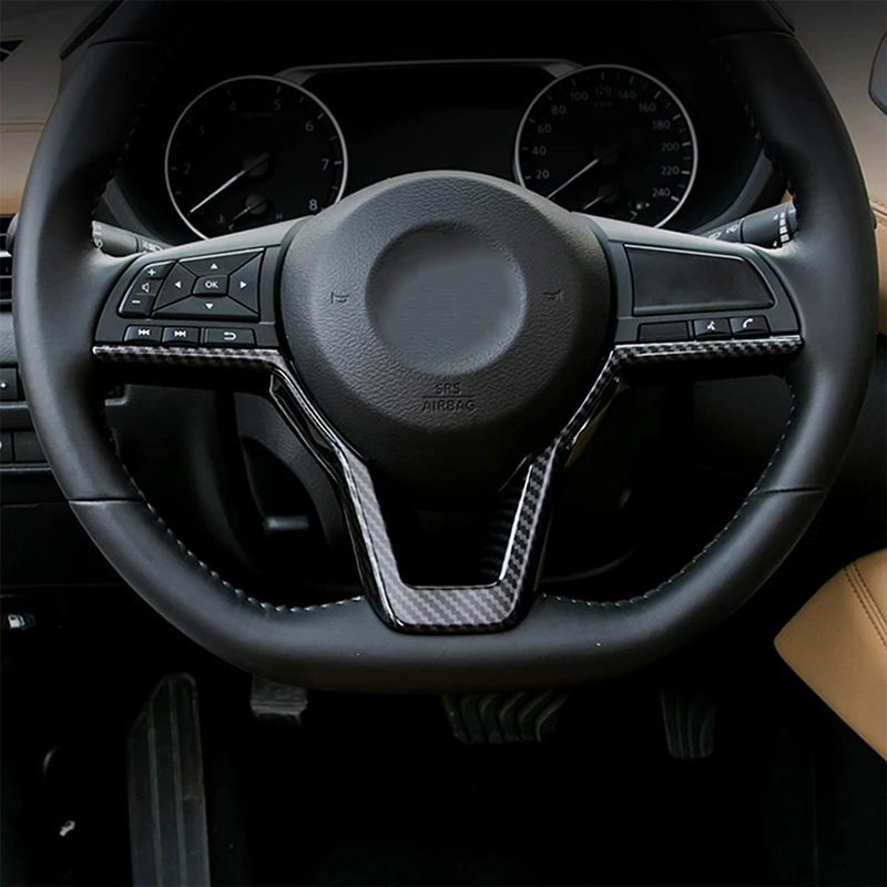 Автомобильный Стайлинг ABS Автомобильный руль декоративная наклейка на рамку блестки покрытие автомобильные аксессуары Подходит для Nissan Sentra B18-Н. В