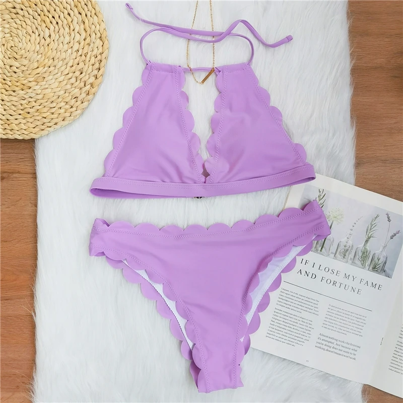 2020 Sexy Bikinis Swimsuit Women Bandage Printing Swimwear Underwire Bikini Set Tie-dye Gradient Bathing Suits Summer Beach Wear