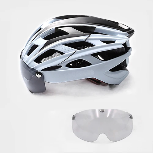 Сверхлегкий MTB шлем велосипедный шлем с Goggle велосипед Горный шоссейный шлем велосипедный гоночный цельный плесень запасные части велосипеды - Цвет: COLOR 11