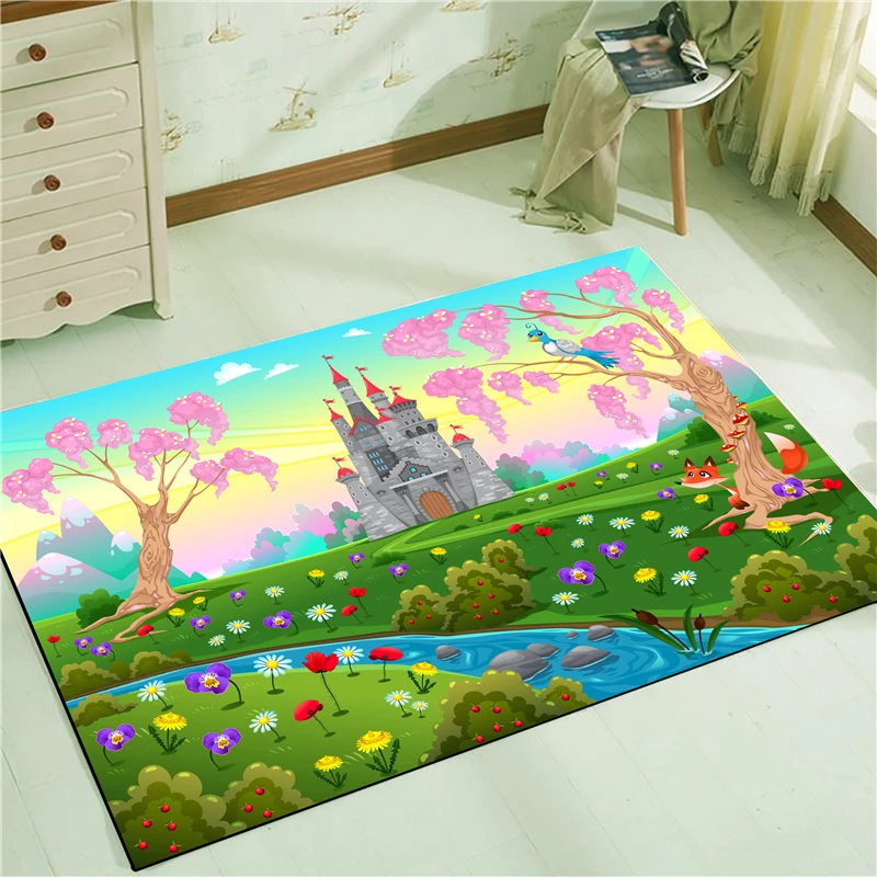 80x160cm Коврик для пола с замком, ковер, многоразмерный декор, водопоглощающий дверной коврик для гостиной, спальни, Нескользящие коврики - Цвет: 80x160cm