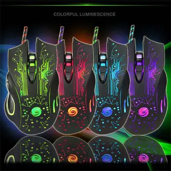 

Gaming Mouse 6 Buttons Adjustable DPI USB Cable Wired Mouse for Computer Laptop LED Optical Mouse