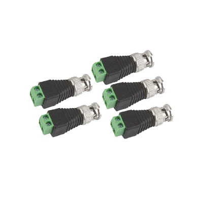 

5Pcs Coax CAT5 To CCTV Coaxial Camera BNC Male Video Balun Connector