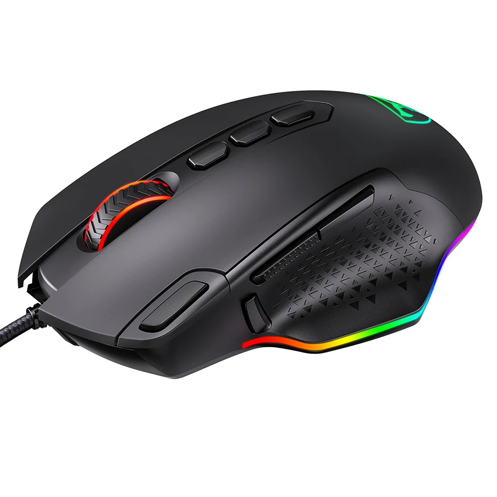PICTEK PC257 Gaming Mouse Wired 12000 DPI Ergonomic Mouse USB With RGB Backlit 10 Programmable Buttons For Computer Gamer Mice PK Razer Gaming Mouse (9)