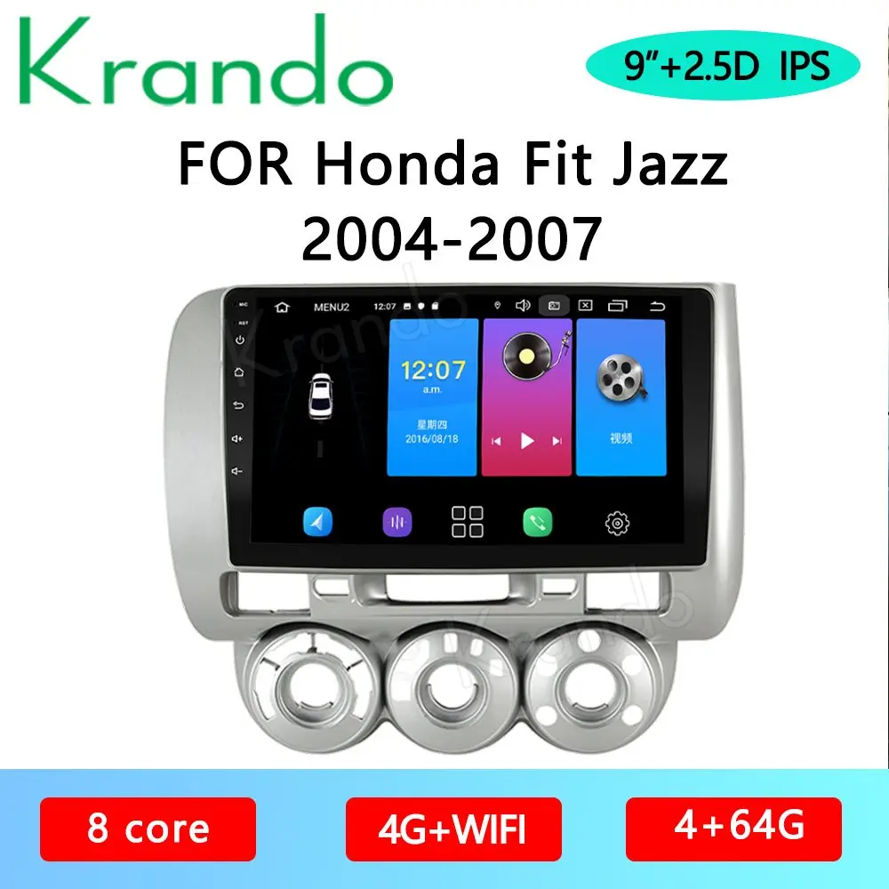 Krando Android 10 0 9 &quotIPS полный сенсорный автомобильный мультимедийный радио для Honda Fit